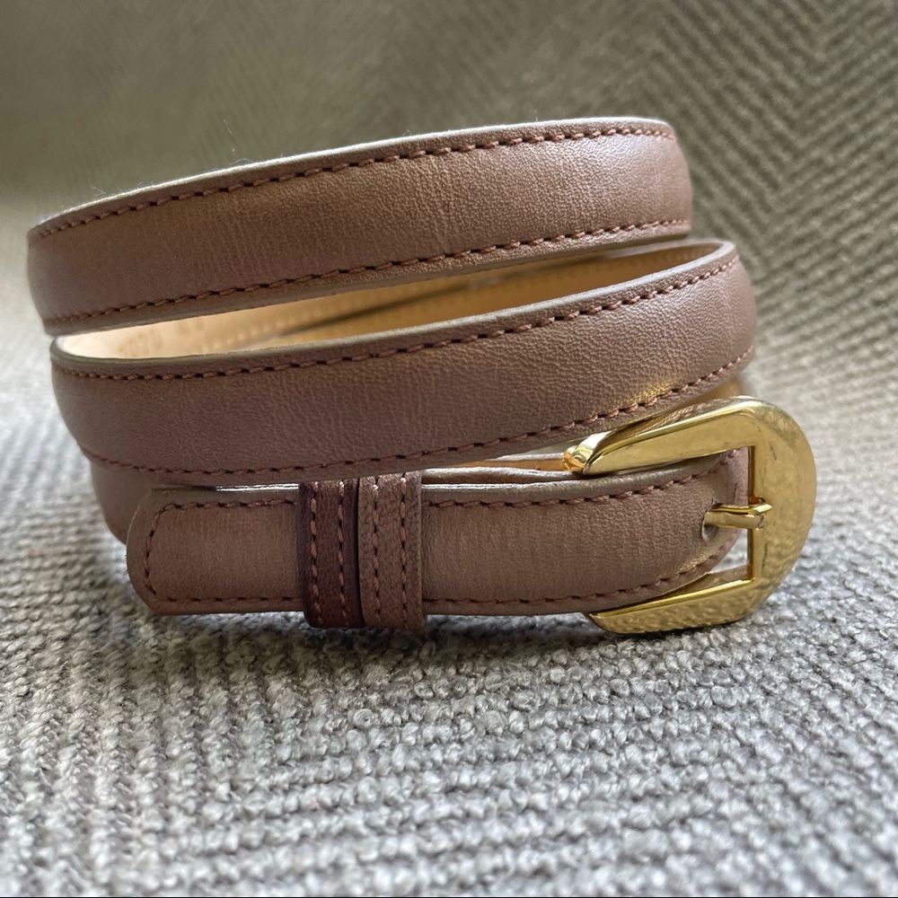 Pierre Cardin tan leather 1/2 inch belt